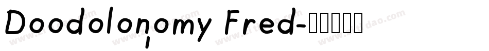 Doodolonomy Fred字体转换